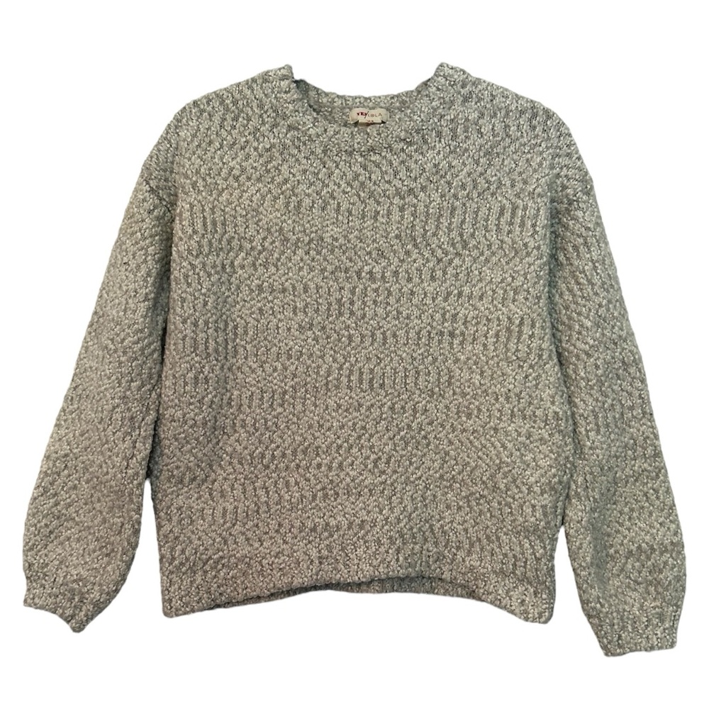 Yes Lola Women’s Gray‎ Knit Pullover Sweater  Sz M